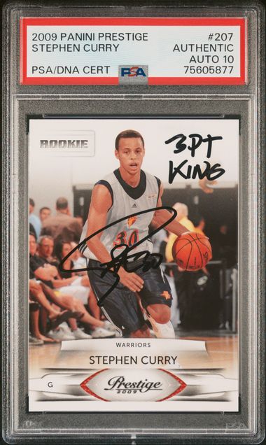 Stephen Curry 2009-10 Upper Deck Draft Edition Autograph Rookie Card #34  PSA/DNA 10