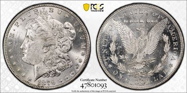 1879-S $1 VAM 42, Rev. of 1878 MS62