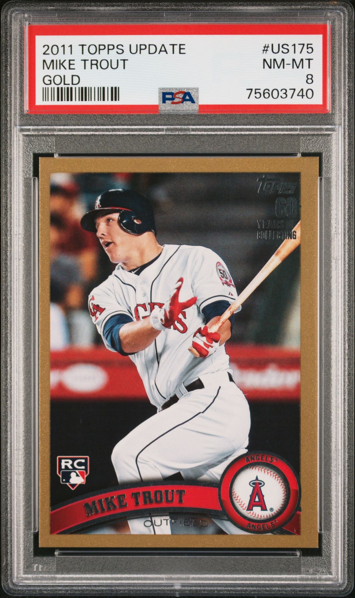 2011 Topps TOPPS UPDATE GOLD #US175 Mike Trout front