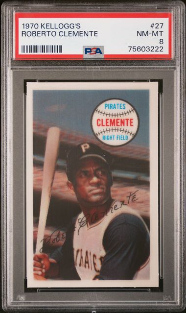 1970 KELLOGG'S #27 Roberto Clemente front