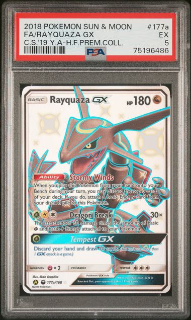 Rayquaza GX - 177a/168 Shiny Full Art Ultra Rare Promo - Hidden