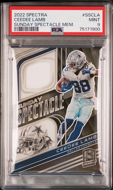 2022 PANINI SPECTRA JERSEY HIGH VOLTAGE HYPER /75 CEEDEE LAMB COWBOYS