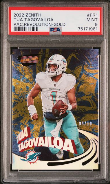 2022 Panini Zenith Tua Tagovailoa # 5 Miami Dolphins