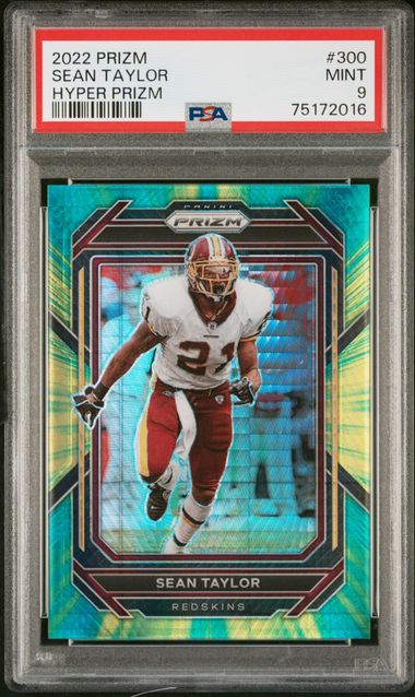 2022 Panini Prizm Hyper Prizm #300 Sean Taylor (#118/175) – PSA MINT 9 on  Goldin Auctions