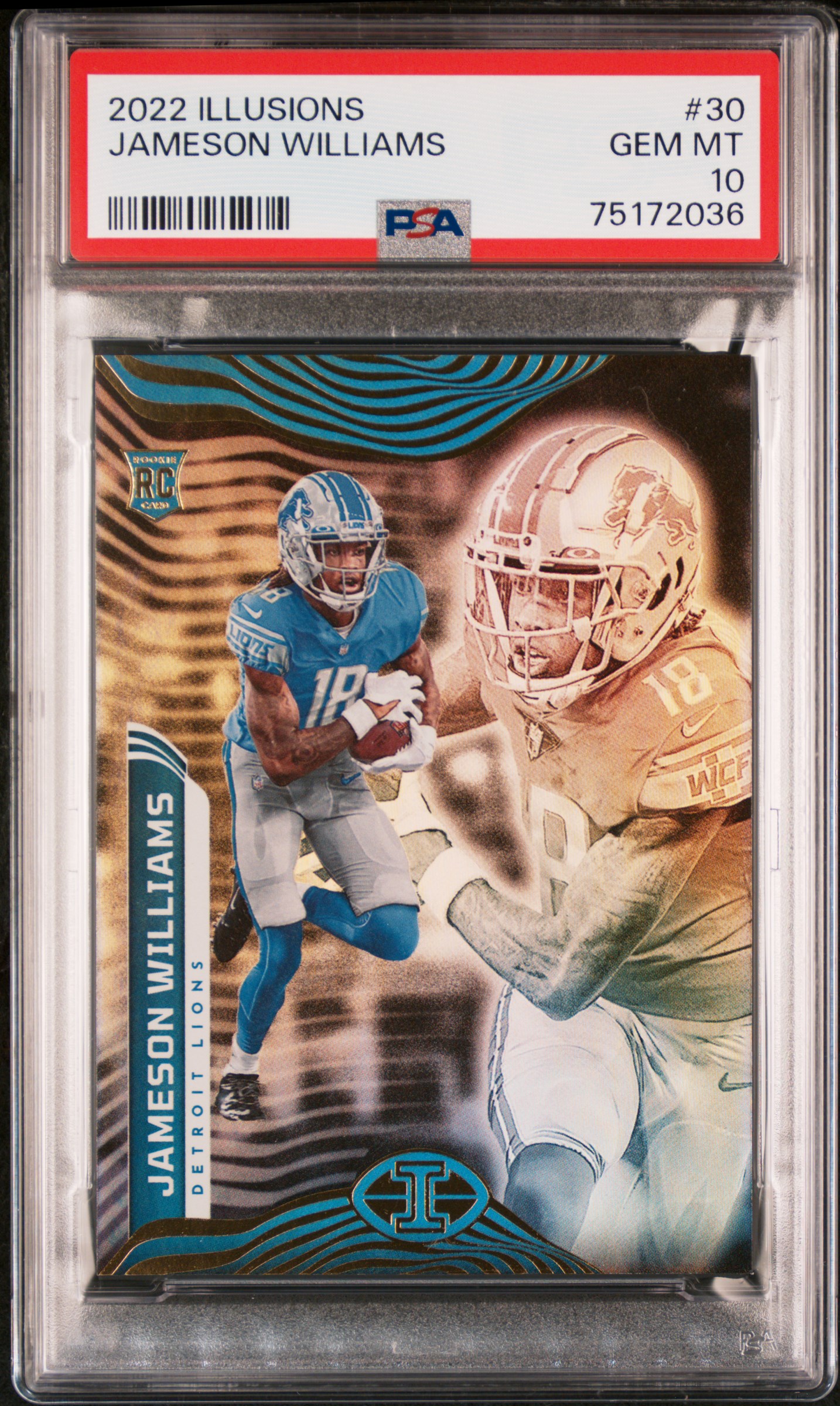 2022 Panini Illusions 30 Jameson Williams PSA 10