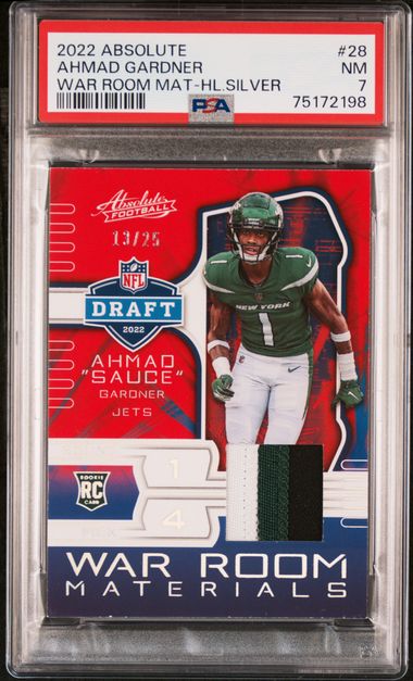 Ahmad Sauce Gardner 2022 Panini Certified New Generation Rookie Patch