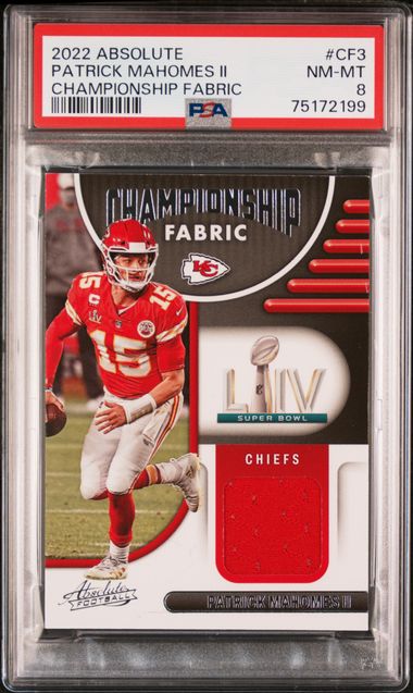 Panini Absolute Football 2022 Championship Fabric Jersey Card CF-3 Pat