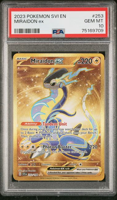 2023 Pokemon SVI En-Scarlet & Violet 253 Miraidon Ex PSA 10 on Goldin  Auctions