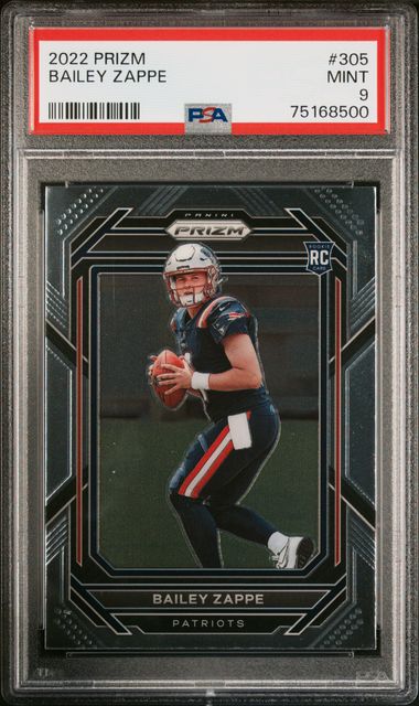 BAILEY ZAPPE ROOKIE GEAR Jersey Relic 2022 Panini Prizm SILVER #RG-BZ  Patriots