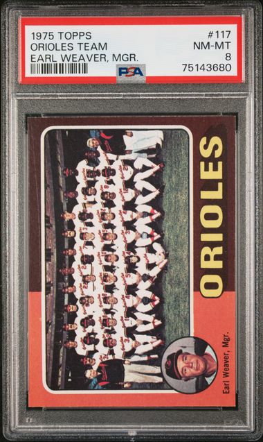 1975 Topps Indians Team (Frank Robinson, Mgr.)