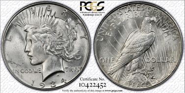 1934-D $1 VAM 4, DDO, Micro D MS63