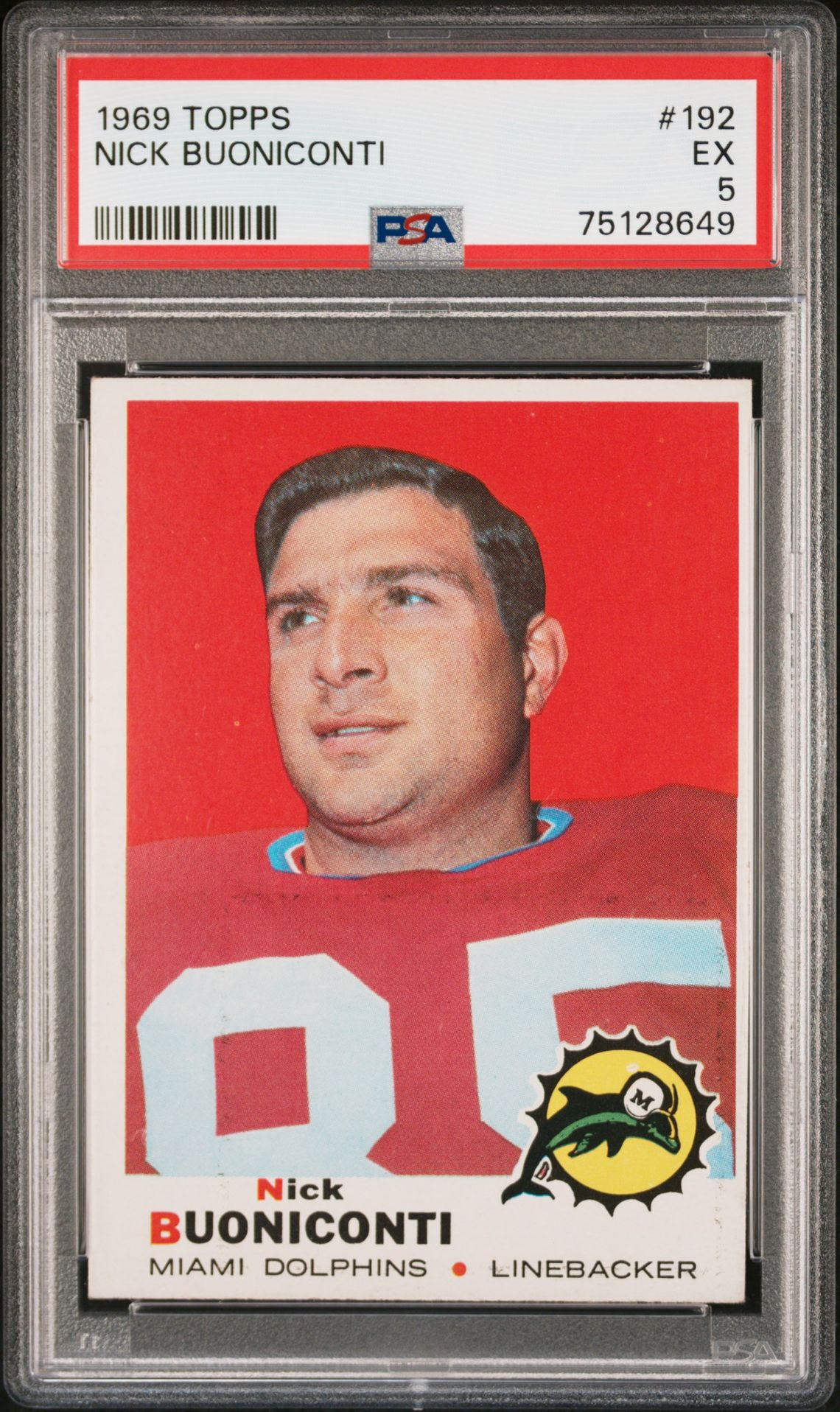 1969 Topps TOPPS #192 Nick Buoniconti front