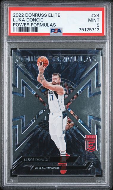 2022-23 Panini Donruss Elite Power Formulas #24 Luka Doncic - PSA