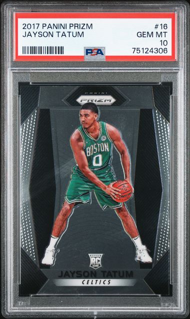 2017-18 Panini Prizm #16 Jayson Tatum Rookie Card - PSA GEM MT 10