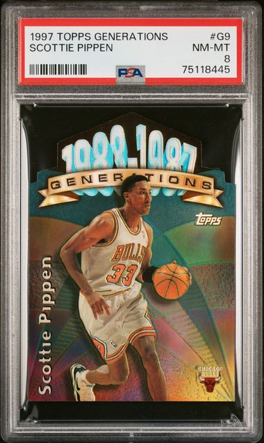1997 Topps Generations Scottie Pippen #G9 Nm-Mt 8 front