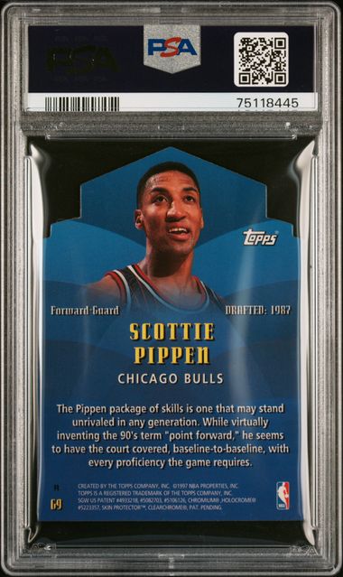 1997 Topps Generations Scottie Pippen #G9 Nm-Mt 8 back