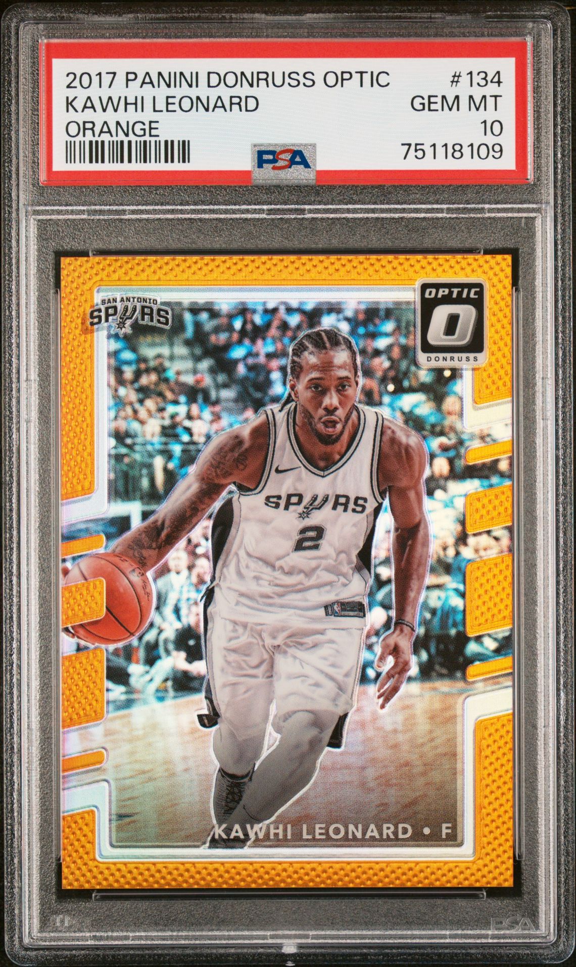 2017 Panini PANINI DONRUSS OPTIC Orange #134 Kawhi Leonard front