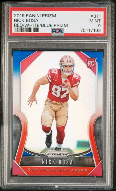 Nick Bosa San Francisco 49ers Autographed 2019 Panini Prizm Rookie