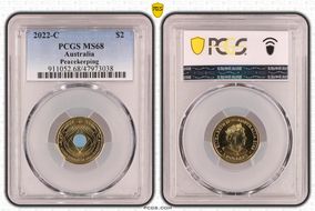 2022-C $2 Peacekeeping Colorized MS68