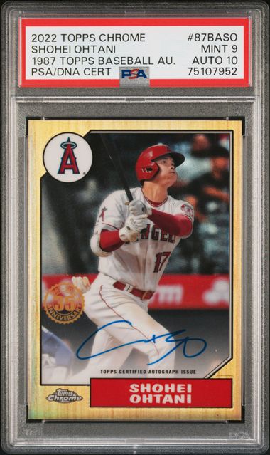 2022 Topps Chrome Gilded Collection Autograph Red Refractor Shohei