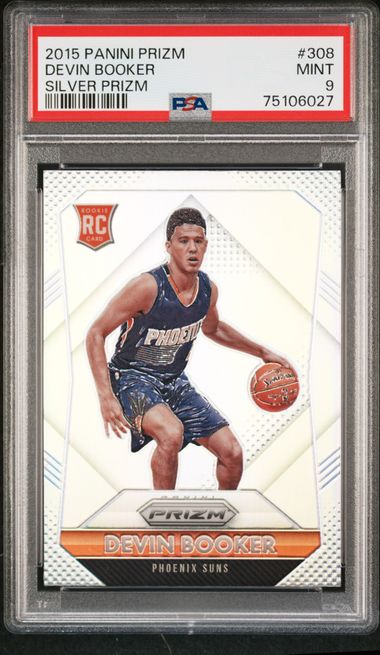 Devin Booker Prizm silver RC PSA9-