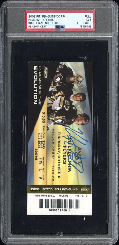 KRIS LETANG NHL DEBUT