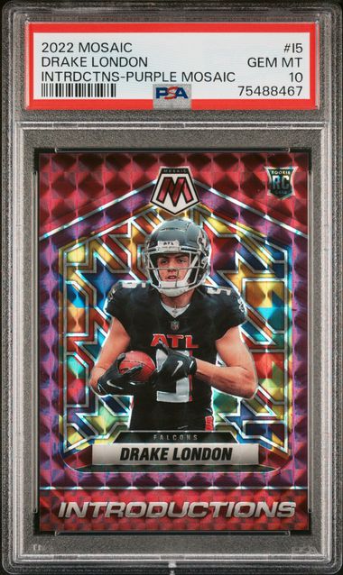 Drake London 2022 Panini Donruss Rated Rookie #307 Atlanta Falcons