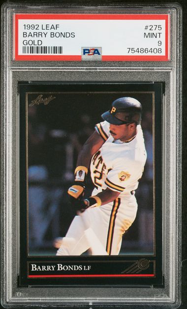 Barry Bonds 1992 Leaf #275 Pittsburgh Pirates Baseball Card