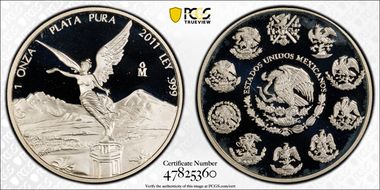 2011-Mo Onza Libertad Ag PR69DCAM