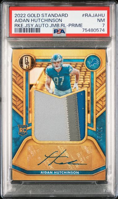 2022 Panini Gold Standard Rookie Jersey Autographs Jumbo Relics