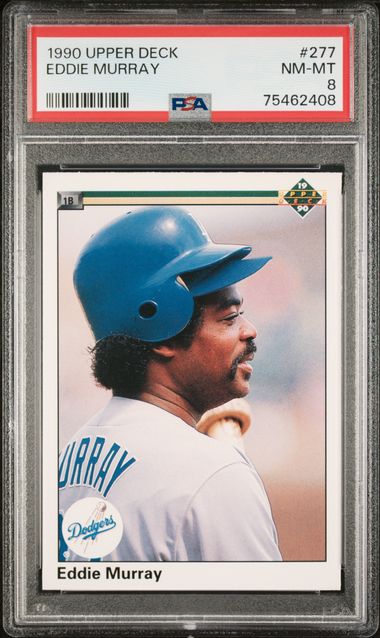At Auction: EDDIE MURRAY GAME WORN & AUTO BASEBALL CARDS (9)