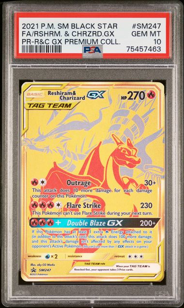 Opening Pokemon Reshiram & Charizard GX Gold Premium Collection