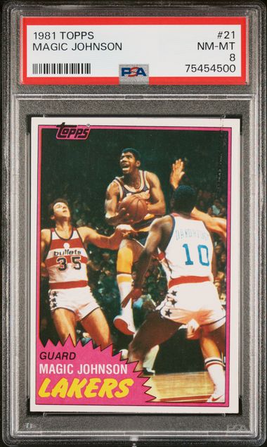 1981 #21 Magic Johnson front