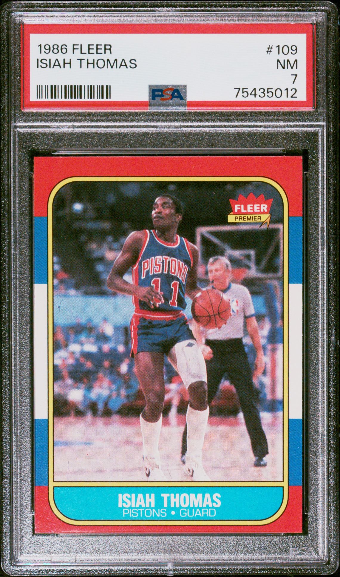 1986 Fleer FLEER #109 Isiah Thomas front
