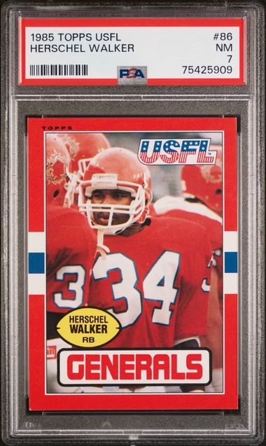 1984 Topps Usfl #74 Herschel Walker – PSA GEM MT 10 on Goldin Auctions