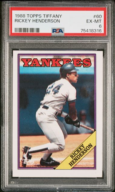 1986 Topps #500 Rickey Henderson NM-MT Yankees