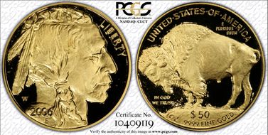 2006-W $50 American Buffalo .9999 Fine Gold PR69DCAM