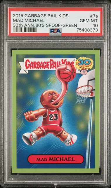 2015 Topps TOPPS GARBAGE PAIL KIDS 30TH ANNIVERSARY '80'S SPOOF 30TH ANN. '80'S SPOOF #7A Mad Michael front