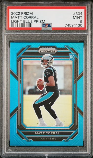 2022 Panini Chronicles Draft Picks Matt Corral Carolina Panthers