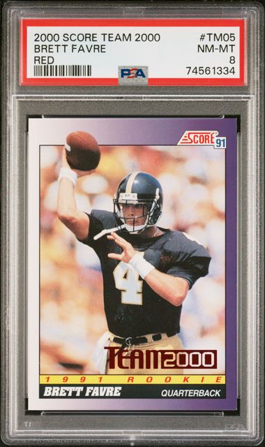 2000 Score Red #TM05 Brett Favre front