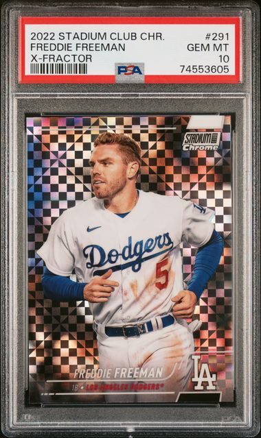 2022 Topps Stadium Club Xfractor #291 Freddie Freeman front