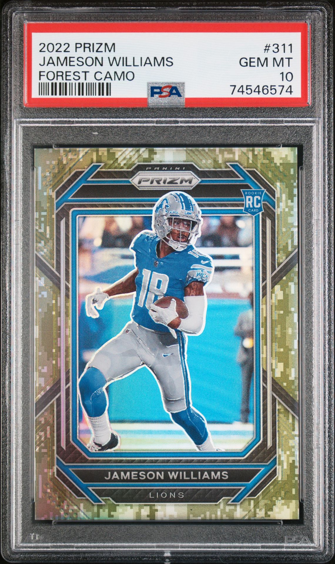 2022 Panini PANINI PRIZM FOREST CAMO #311 Jameson Williams front