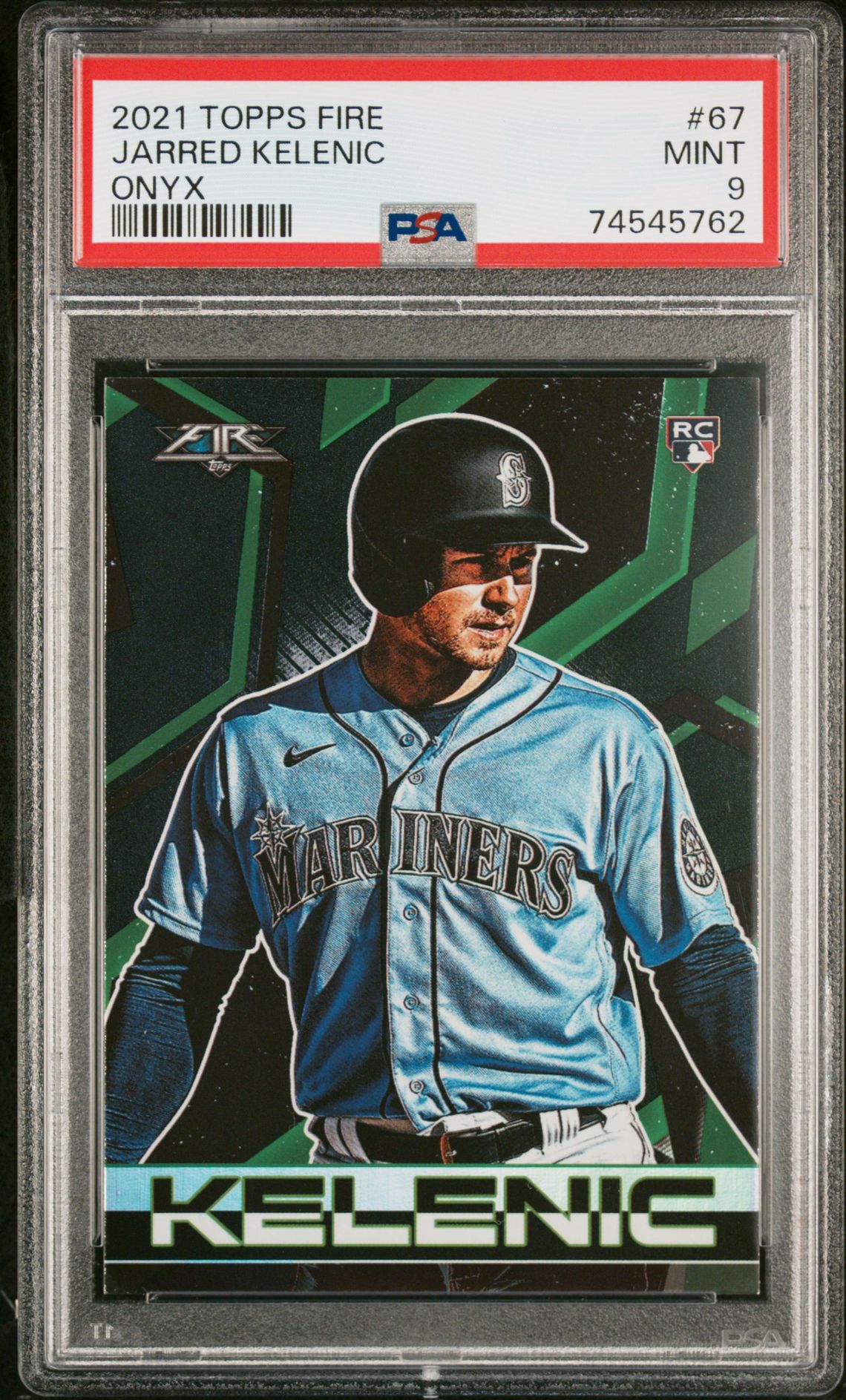 2021 Topps TOPPS FIRE ONYX #67 Jarred Kelenic front