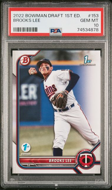 2022 Bowman Draft #BD115 Jackson Chourio – PSA GEM MT 10 on Goldin Auctions