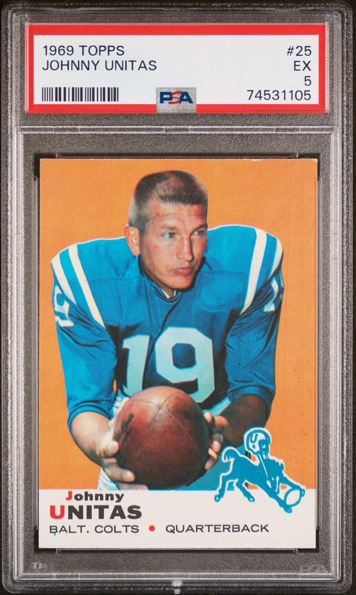 1969 Topps TOPPS #25 Johnny Unitas front