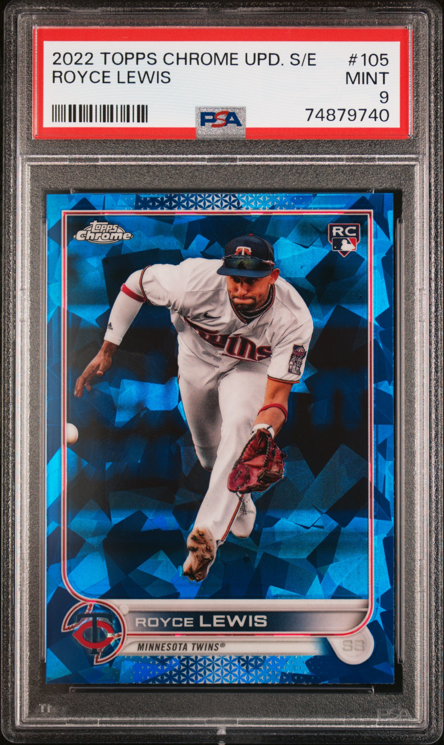 2022 Topps Chrome Update Sapphire Edition #105 Royce Lewis – PSA MINT 9