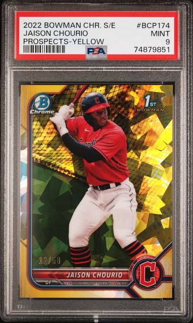 2022 Bowman Chrome Sapphire Jackson Chourio PSA 10