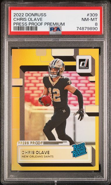 : Graded 2022 Panini Donruss Chris Olave #309 Rookie RC Football  Card PSA 10 Gem Mint : Collectibles & Fine Art