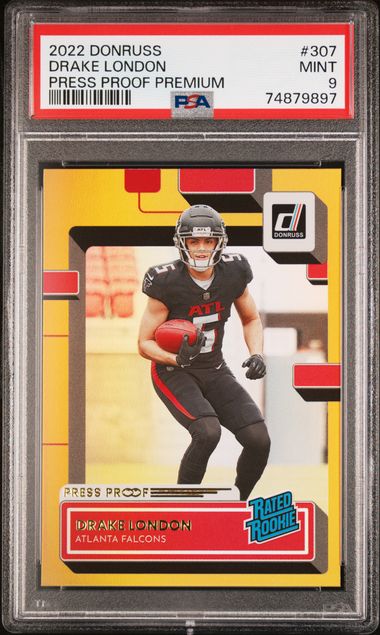 2022 Donruss Rated Rookies #307 Drake London - Atlanta Falcons