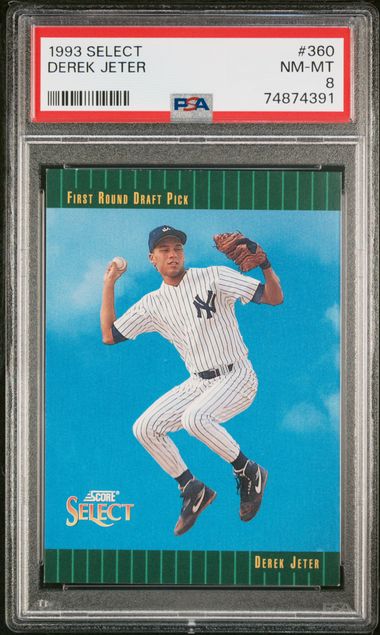 1993 Topps #98 Derek Jeter Draft Pick Rookie Card PSA 9 MINT